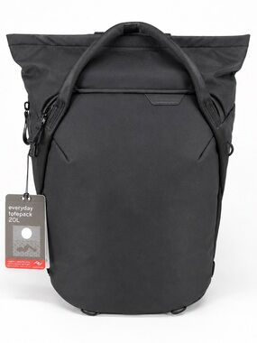 Peak Design Everyday Totepack 20L Black Camera Laptop Backpack NWT